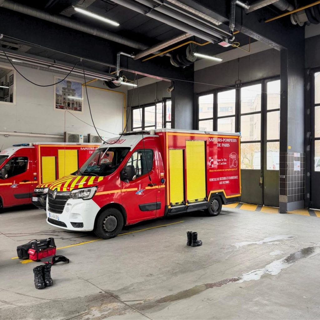 Caserne de pompiers : Tubes radiants gaz