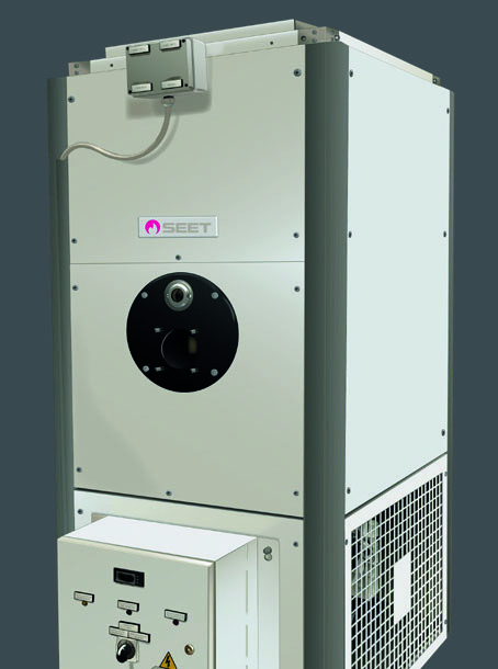 Générateur d'air chaud vertical SEET SB-A pour grand volume